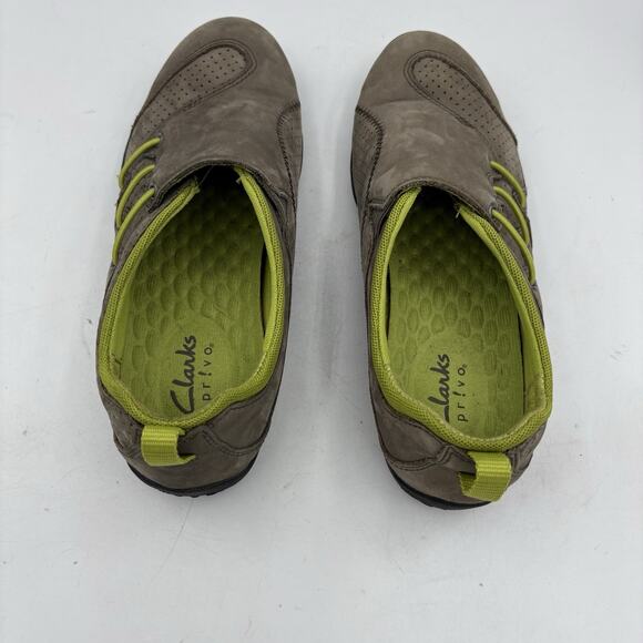 Clarks Privo Comfort Sneakers‎ Womens Size 6 Gray Green Trim Slip On Outdoor - Picture 6 of 10